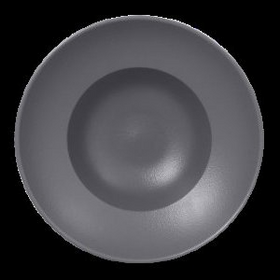 NFCLXD26GY Тарелка круглая  d=26 h=9 см., 480мл, глубокая, фарфор, NeoFusion Stone(серый), RAK Porce, шт