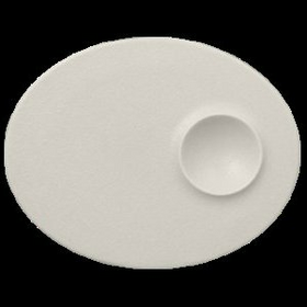NFMROP18WH Тарелка овальная  18х11 см., плоская, фарфор, NeoFusion Sand(белый), RAK Porcelain, ОАЭ, шт