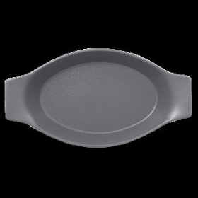 NFOPOD25GY Тарелка овальная -кроншель 25х14 см., , фарфор, NeoFusion Stone(серый), RAK Porcelain, ОА, шт