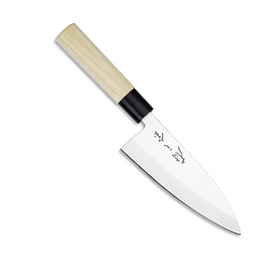 2511T35 Нож кухонный Deba(Japanese Style), L=15см., лезвие- нерж.сталь,ручка- пластик,цвет бежевый