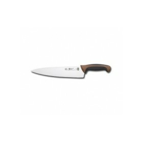 8321T05BR Нож кухонный поварской, L=21см., нерж.сталь,ручка- пластик , вставка коричневая