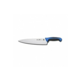8321T12BL Нож кухонный поварской, L=15см.,  нерж.сталь,ручка- пластик, вставка голубая
