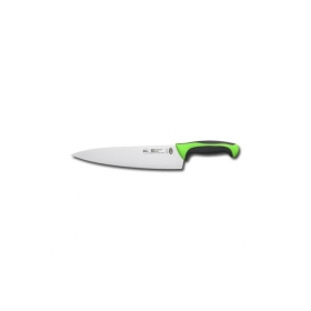 8321T12G Нож кухонный поварской, L=15см., нерж.сталь,ручка пластик, вставка зеленая