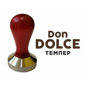 Темпер для кофе Don Dolce 57 мм. красный, дерево/нерж. /1/