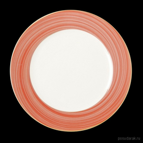 BADP26D88 Тарелка круглая, борт красно-коричневый d=26 см., глубокая, фарфор, Bahamas 1, RAK Porcela, шт