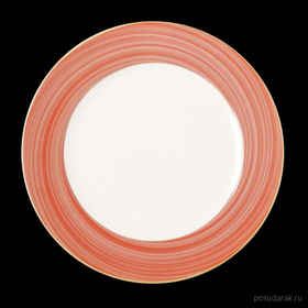 BAFP15D88 Тарелка круглая, борт красно-коричневый d=15 см., плоская, фарфор, Bahamas 1, RAK Porcelai, шт