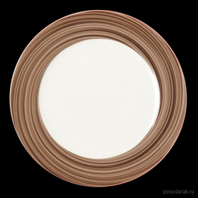 BAFP15D90 Тарелка круглая, борт- коричневый d=15 см., плоская, фарфор, Bahamas 1, RAK Porcelain, ОАЭ, шт
