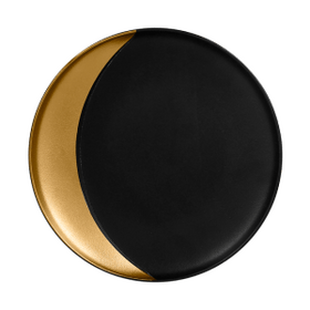 MFMODP27GB Тарелка круглая,борт- цвет золотой d=27 см., глубокая, фарфор, Metalfusion, RAK Porcelain, шт