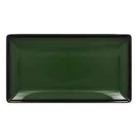 LEEDRG33DG Тарелка прямоугольная  33х18 см., плоская, фарфор,цвет зеленый, Lea, RAK Porcelain, ОАЭ, шт