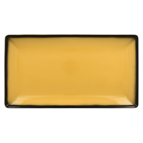 LEEDRG33NY Тарелка прямоугольная  33х18 см., плоская, фарфор,цвет желтый, Lea, RAK Porcelain, ОАЭ, шт
