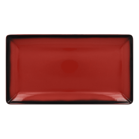 LEEDRG33RD Тарелка прямоугольная  33х18 см., плоская, фарфор,цвет красный, Lea, RAK Porcelain, ОАЭ, шт