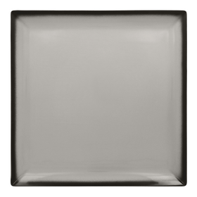 LEEDSQ30GY Тарелка квадратная  30х30 h=2 см., плоская, фарфор,цвет серый, Lea, шт