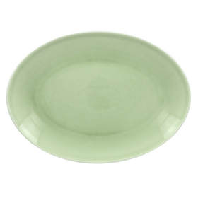 VNNNOP32GR Тарелка овальная  32х23 см., плоская, фарфор,цвет зеленый, Vintage, RAK Porcelain, ОАЭ, шт