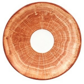 WDCLSA13TB Блюдце круг. красно-корич. d=13 см.,   для арт.WDCLCU09, фарфор, WoodArt, RAK Porcelain, , шт