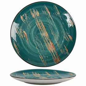 Тарелка 23,5 см Texture Dark Green Lines, P.L. Proff Cuisine