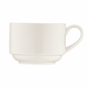 Чашка 180 мл. чайная d=78 мм. h=60 мм. штабелир. Белый, форма Банкет (блюдце 62700) /1/6/