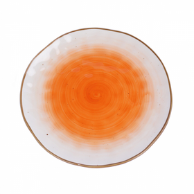 Тарелка круглая d=19 см,фарфор,оранжевый цвет The Sun P.L.