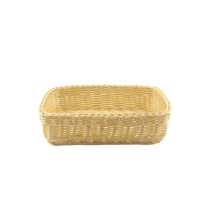 Корзина для хлеба прямоуг. 23*15*6,5 см. бежевая полиротанг MGprof /1/60/