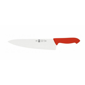 Нож поварской "Шеф" 25см с волнистой кромкой, красный HORECA PRIME 28400.HR60000.250