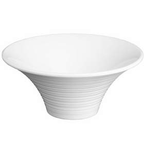 Миска 1,5л d24см, меламин, Flower, цвет белый H-2212