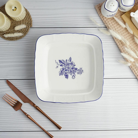 Салатник квадратный 20*20 см, 800 мл, коллекция "Sea Flower" P.L.