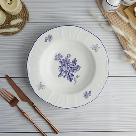 Тарелка глубокая d=23 см, h=3.9 см, 500 мл,коллекция "Sea Flower" P.L.