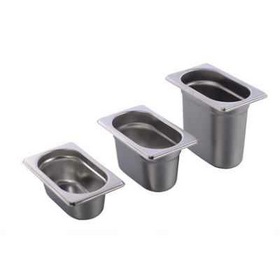 Гастроемкость стандартная, 0.6л., GN1/9-176x110h=65мм., нерж.сталь