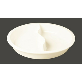 Гастроемкость круглая 2-х секционная,d=39смh=65мм., фарфор, SandStone, Китай