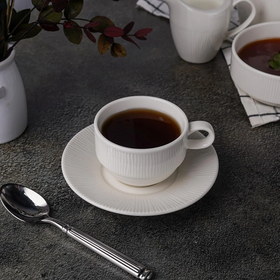 Кофейная пара 110мл, d7см, h5см, фарфор "NOBLE" серия "NEO SILK"