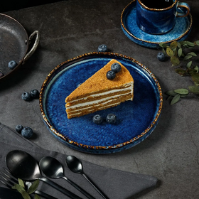 Тарелка с бортом d=20,5см, h=2,46см, 500 мл, фарфор,серия "Aqua Blue" P.L.