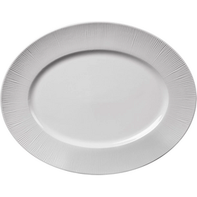 Блюдо овальное 33,7*26,6 см, h=2.2см, фарфор "NOBLE" серия "NEO SILK