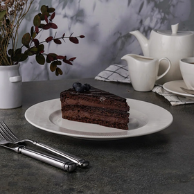 Тарелка классическая d23 см, h2,3 см, фарфор "NOBLE" серия "NEO SILK"