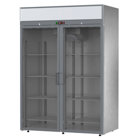 ШКАФ ХОЛОДИЛЬНЫЙ СО СТЕКЛ. ДВЕРЬЮ АРКТО V1,4-GLD С КАНАПЕ (R290) НЕРЖ. 101000205