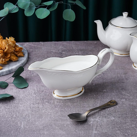 Соусник 350 мл, фарфор, "Aristocrat-Gold". Noble