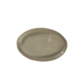 Блюдо овальное 150*100 мм. Оливковый, форма Крас волнистый край Bonna /1/12/