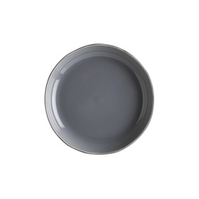 Тарелка d=230 мм. глубокая 600 мл. h=40 мм. Серый, форма Крас волнистый край /1/6/486