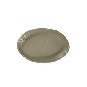 Блюдо овальное 190*130 мм. Оливковый, форма Крас волнистый край Bonna /1/6/