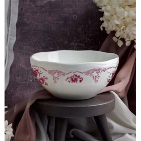 Салатник 750 мл, d 15,5 см h 7 см, фарфор, Red Rose