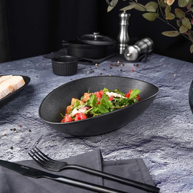 Блюдо для подачи Black Raw Stellar 25*16*6,4 см, P.L. Proff Cuisine