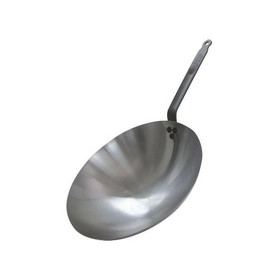 Сковорода Wok d=35,5 см. белая сталь (индукция) Сarbone plus De Buyer /1/3/