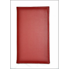 Папка для счетов 22*11см 2-х стор. кож.зам. бордо /1/